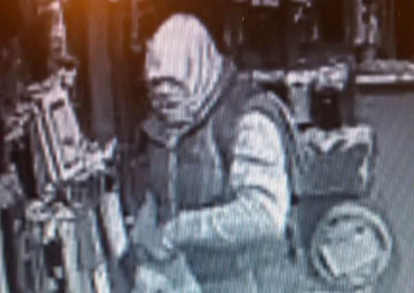 Police would like to speak to the person in this image