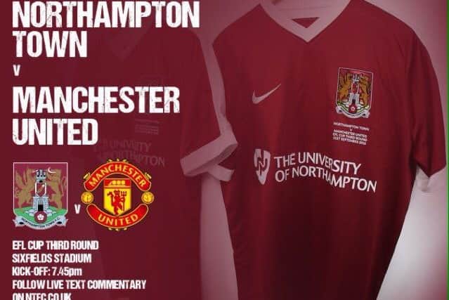 Northampton Town v Manchester United. Picture via Northampton Town @NTFC NNL-160921-085446001