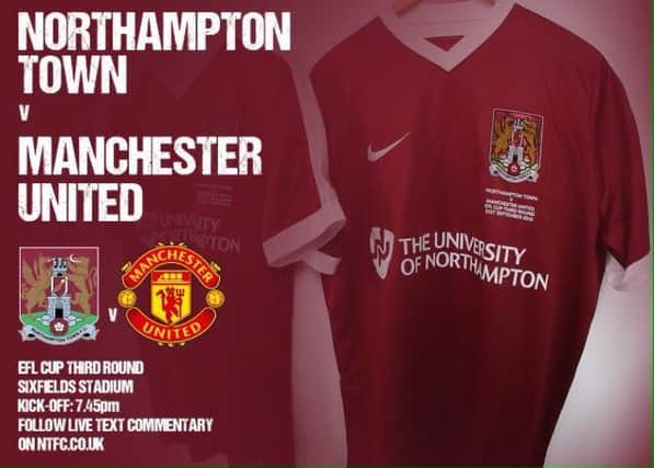 Northampton Town v Manchester United. Picture via Northampton Town @NTFC NNL-160921-085446001