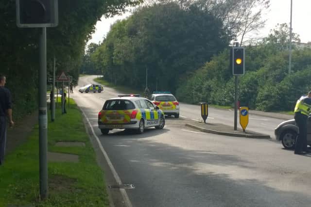 Drayton Way closed near the Braunston Road roundabout NNL-160921-151359001