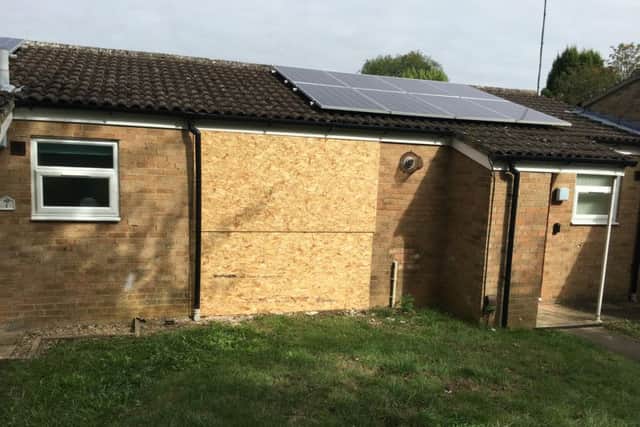 The resident of the bungalow has been forced to move out due to the dmaaged caused by the car