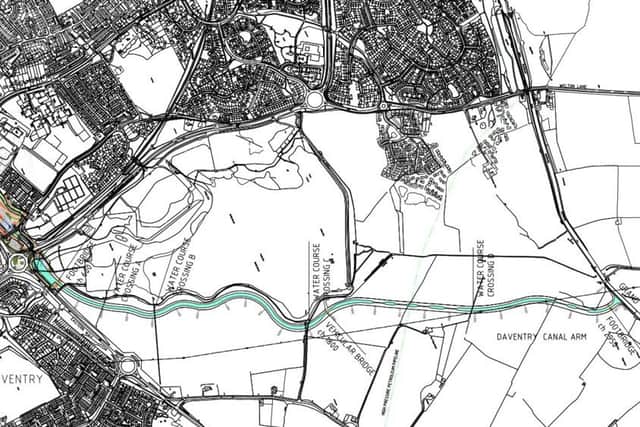 The updated masterplan for the canal arm