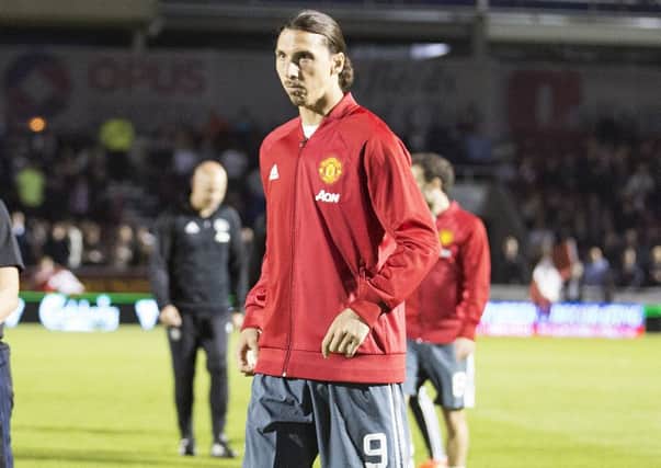 Zlatan Ibrahimovic was a second-half substitute against the Cobblers at Sixfields on Wednesday night (Pictures: Kirsty Edmonds)