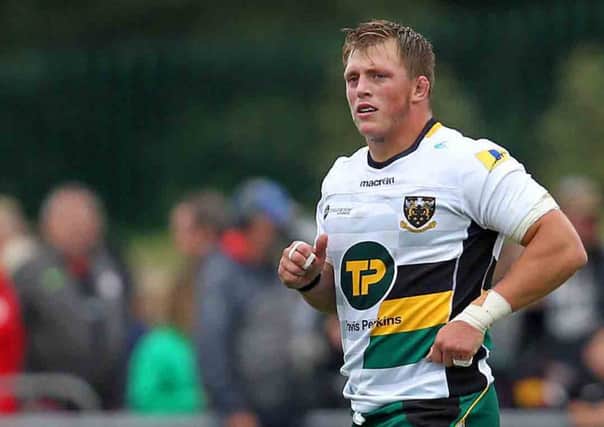Alex Waller fronted up at Franklin's Gardens on Tuesday (pictures: Sharon Lucey)