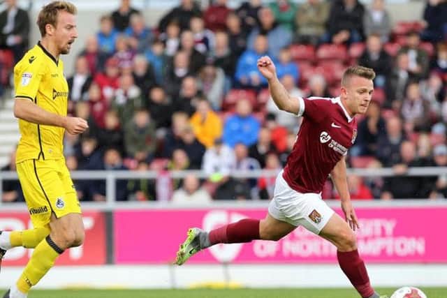 Sam Hoskins on the attack