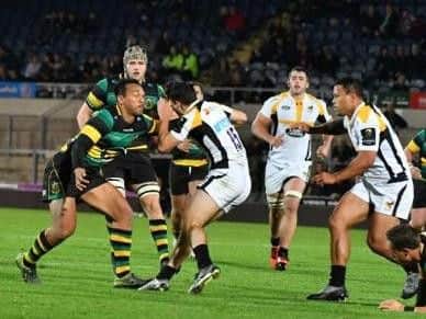 Nafi Tuitavake got to grips with Wasps