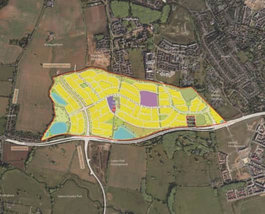 Plans for a 1,400 homes plan west of Duston have resurfaced, 10 years after they were first mooted.