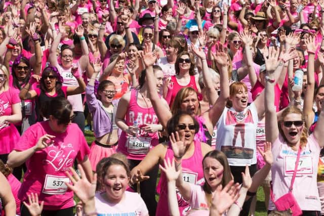 Runners at this year's Race For Life at Abington Park in Northampton