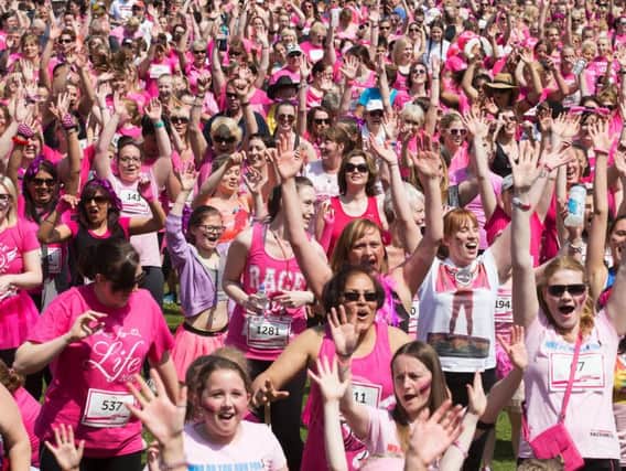 Runners at this year's Race For Life at Abington Park in Northampton