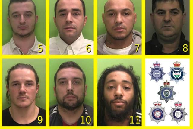 The operation saw drug gang members buy wholesale amounts of cocaine from London, which passed through Northamptonshire and was sold on to Nottinghamshire for sale on the streets.