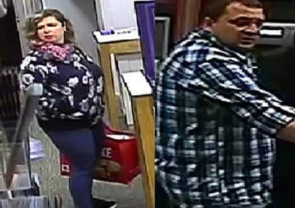 CCTV images of a man and a woman, who officers wish to speak with in connection with the theft of a mobile phone, have been released.