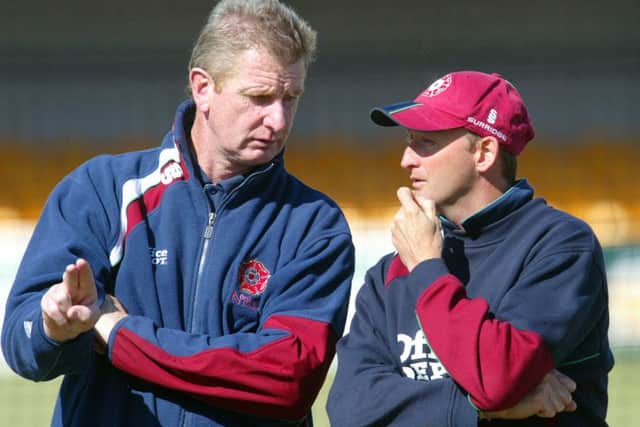 Alan Hodgson (left) pictured with then head coach David Capel in 2007 (Picture: Pete Norton)