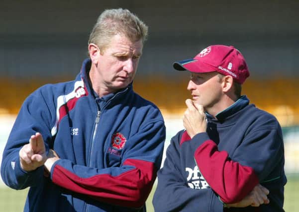 Alan Hodgson (left) pictured with then head coach David Capel in 2007 (Picture: Pete Norton)