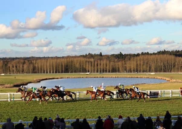Horse racing returned to Towcester on Wednesday