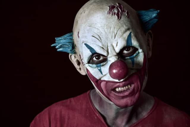 Police warning as ‘killer clown’ craze hits UK. Photo: Shutterstock.