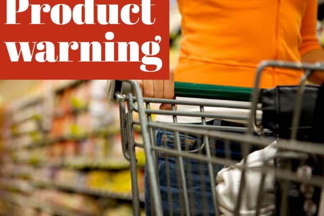 Product warning