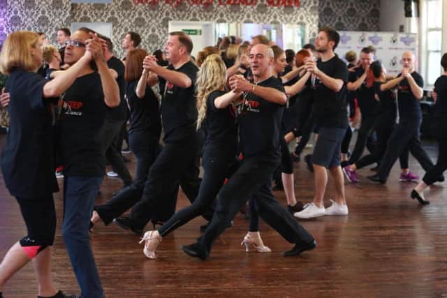 Dancers are put through their paces during rehearsals at the Step By Step Dance School in Northampton