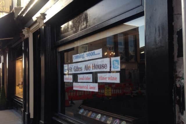 St Giles Ale House is set to open next month, offering a rotating range of ales and ciders - as well as a quiet place to chat.