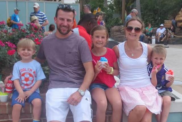 The Caffertys - Jake (four), Tom, Charlotte (11), Marisa and Sean (eight)