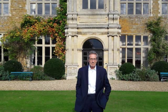 James Lowther outside Holdenby House.