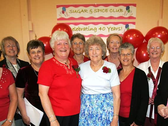 Members of the Duston Sugar and Spice Club celebrating their 40th anniversary in 2007