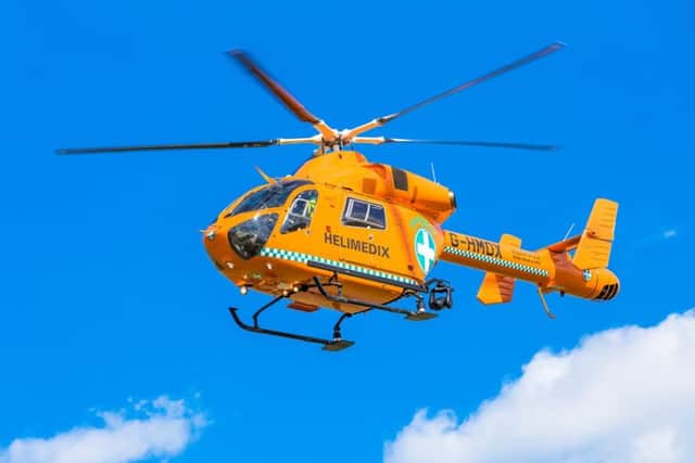 One of the Magpas vehicles in action (file picture)