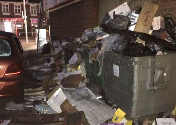 Rubbish left outside the Maxxi Save store in weedon Road, St James, will be a thing of the past according to its owner, who says a new management team has taken over there. wA8VqQEkCpmg6OaVaUSC