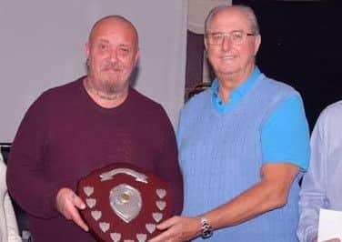 Naps winner Gary Pritchard with Dalepak's Mick White