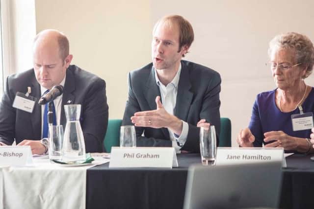 Members of the panel at the infrastructure summit