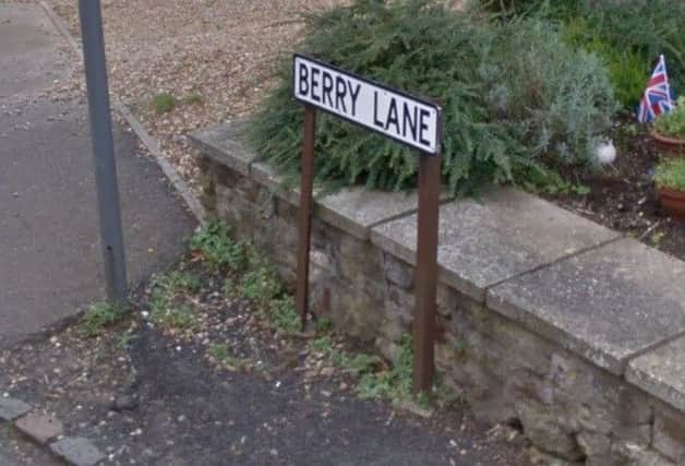Berry Lane, photo credit Google Maps