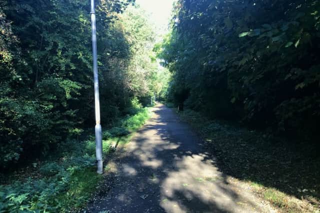 The footpath close to where the attack happened