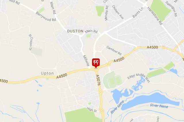 The cows were spotted in the road near the A4500 / Tollgate Way roundabout