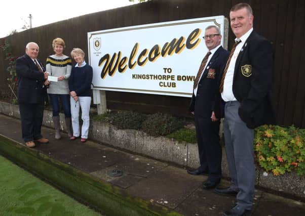 CASH BOOST - Kingsthorpe Bowls Club members have raised Â£2,000 for charity (Picture: Pete Norton)
