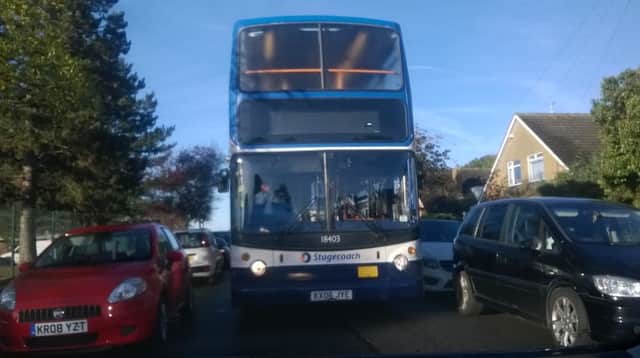 Spinney Hill Road was left stationary on Wednesday, November 2