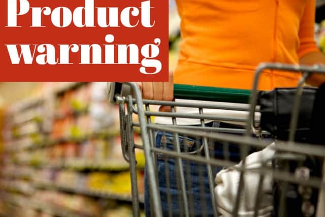 Product warning
