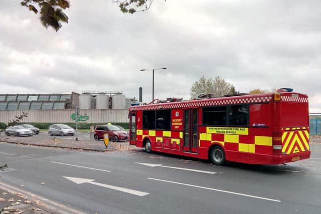 Incident Command Unit in St Peter's Way