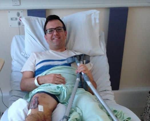 Michael Ryan after his surgery