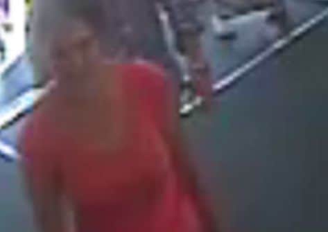 This woman is believed to have been involved in a robbery in Marriott Street in August.