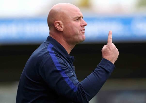 MAKING HIS POINT - Cobblers boss Rob Page