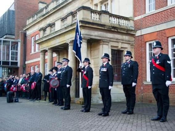 The Remembrance Service at Wootton Hall