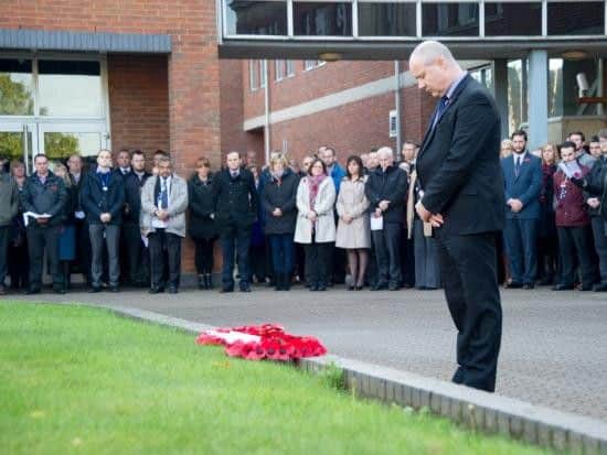 The Remembrance Service at Wootton Hall