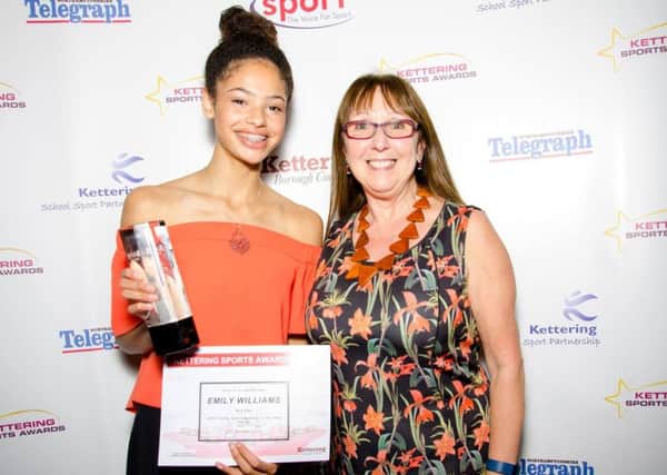 Northampton runner Emily Williams won the Young Sportswoman of the Year at the Kettering Sports Awards