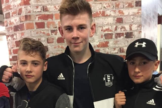 WINNERS - Eithan James with Billy and Bobby Button