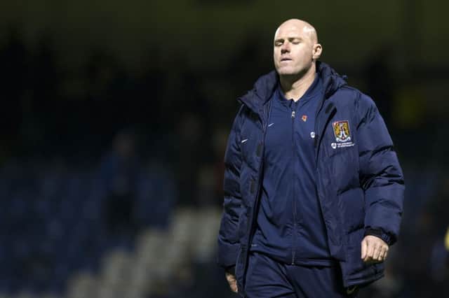 Rob Page cuts a frustrated figure after Saturday's late defeat. Picture by Kirsty Edmonds