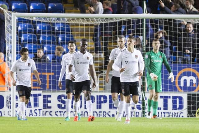 NIGHT TO FORGET: Cobblers were soundly beaten by Peterborough just last month. Pictures: Kirsty Edmonds