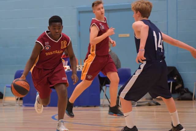 ON THE ATTACK - action from Thunder Under-14s' win over Worcester Wolves (Pictures: Dave Ikin)