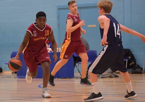 ON THE ATTACK - action from Thunder Under-14s' win over Worcester Wolves (Pictures: Dave Ikin)