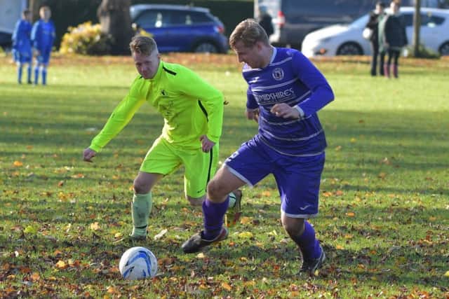 Action from the premier division clash between Midshires and Deers Leap (Pictures: Dave Ikin)