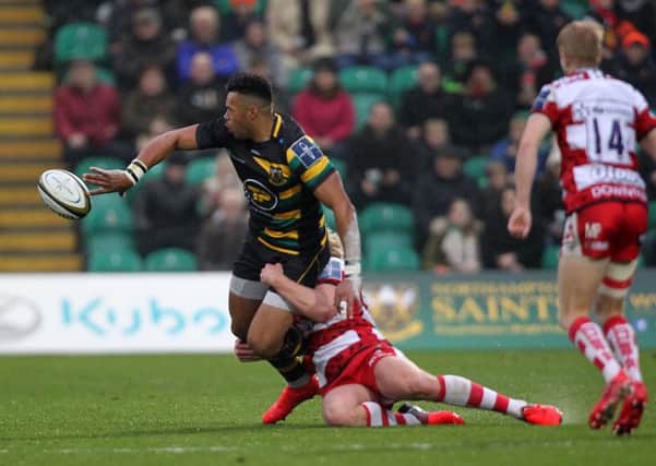 Luther Burrell has been in action for Saints during the Anglo-Welsh Cup wins in recent weeks (picture: Sharon Lucey)