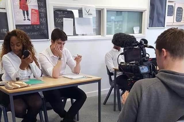 The filming of New Skool Life